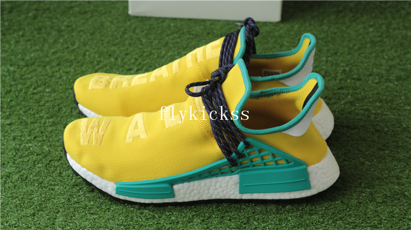 Pharrell x Adidas NMD Human Race Yellow Breathe Walk